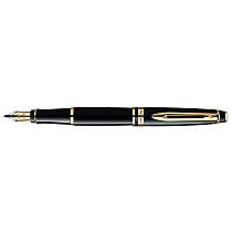 Ручка перьевая Waterman Expert 3 Black GT, толщина линии F, перо: позолота 23К